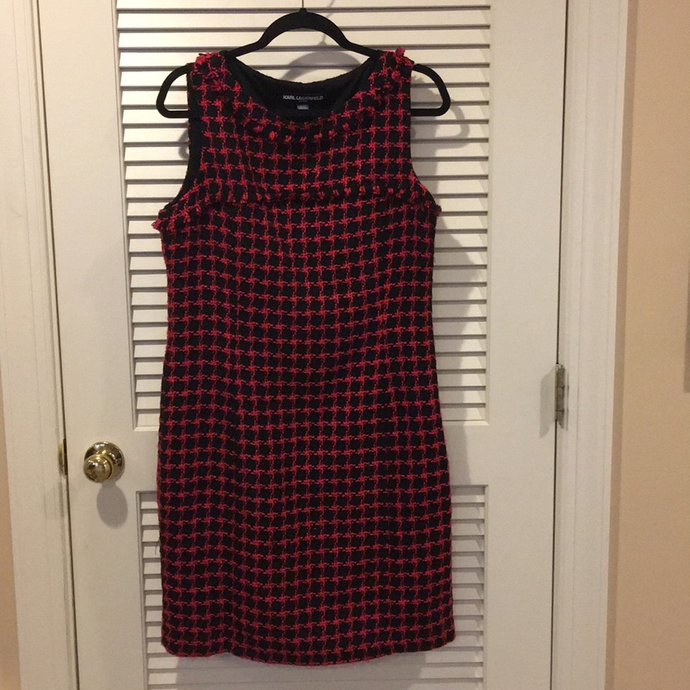 Karl Lagerfeld Houndstooth Dress- Size 10